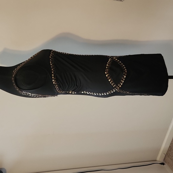 M Black Dress with Gold Accents - Picture 2 of 4